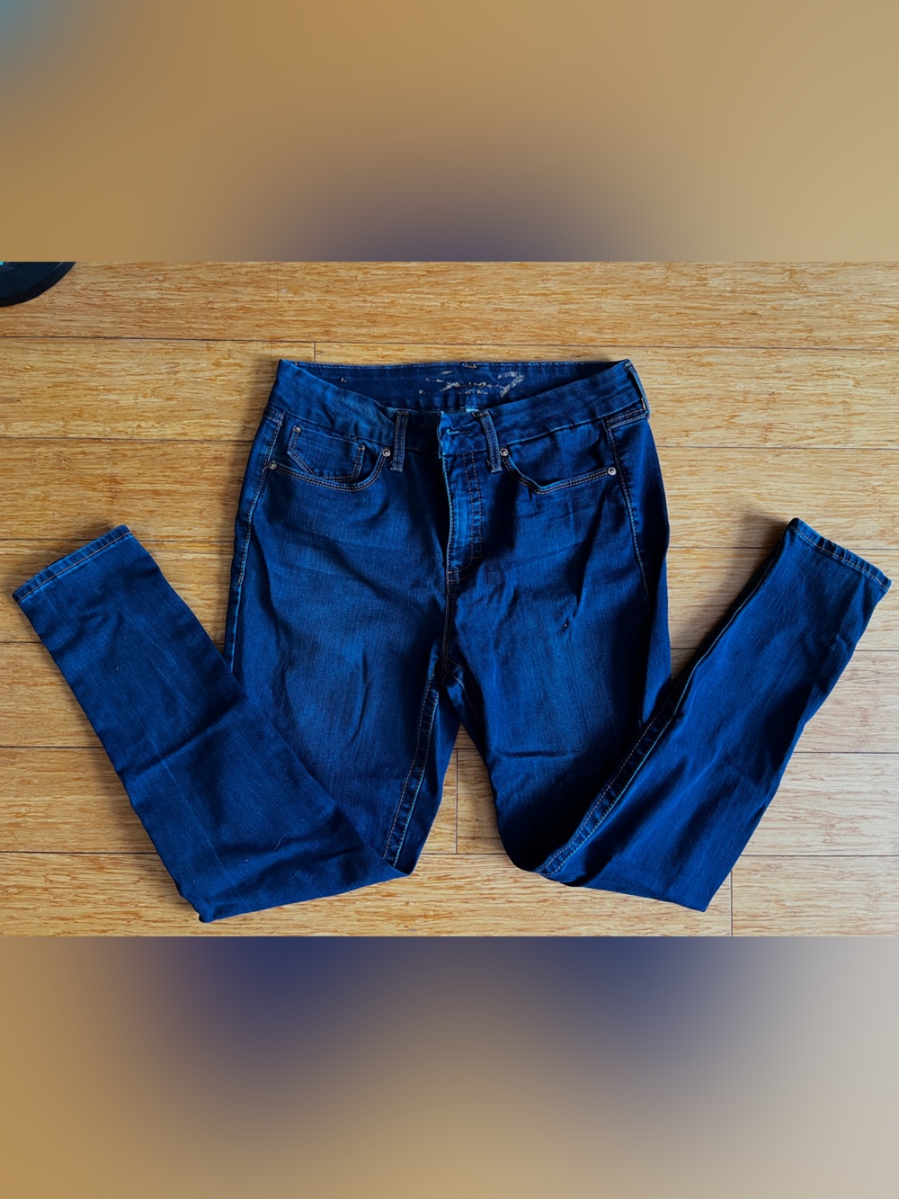 Seven7 Tummyless High Rise Skinny Jeans Dark Wash